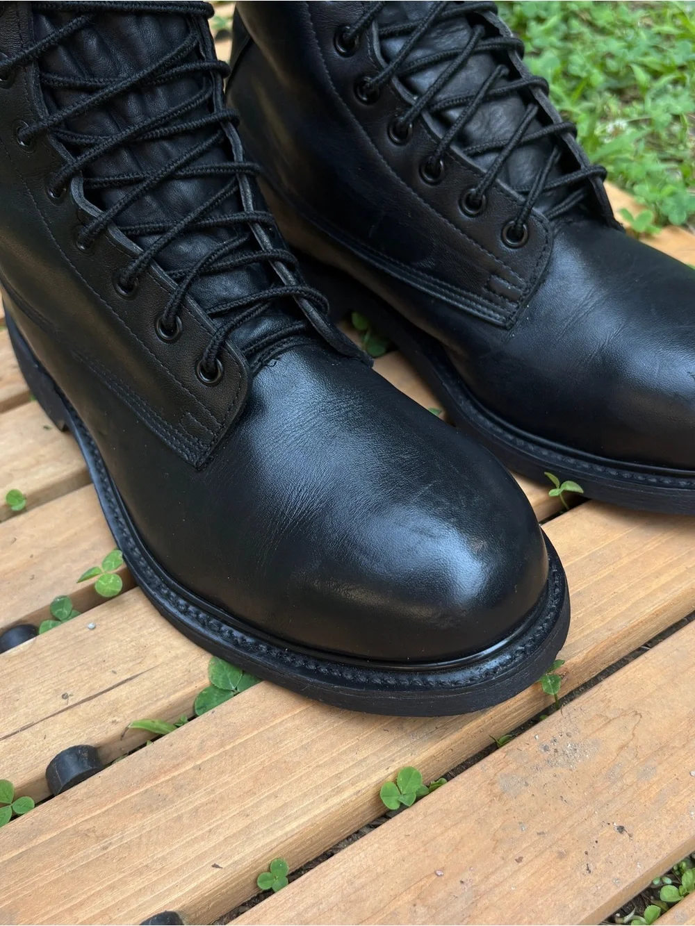 Vintage 1994 Wolverine US Military Steel Toe Combat Boots 9R